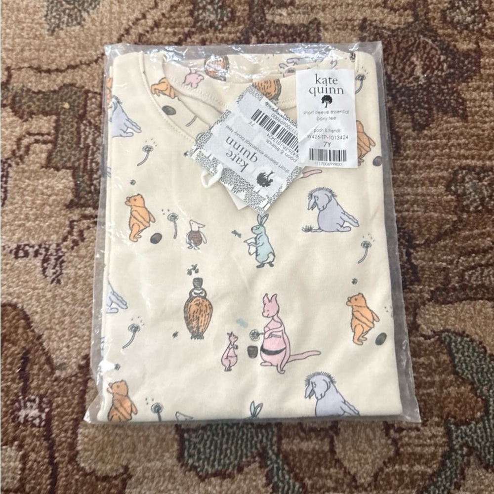 New Kate Quinn Short Sleeve Boxy Tee Winnie the Pooh size 7